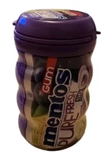 MENTOS GRAPE MEDLEY Pure Fresh Sugar Free Chewing GUM  50 piece  Sealed Exp 1/26