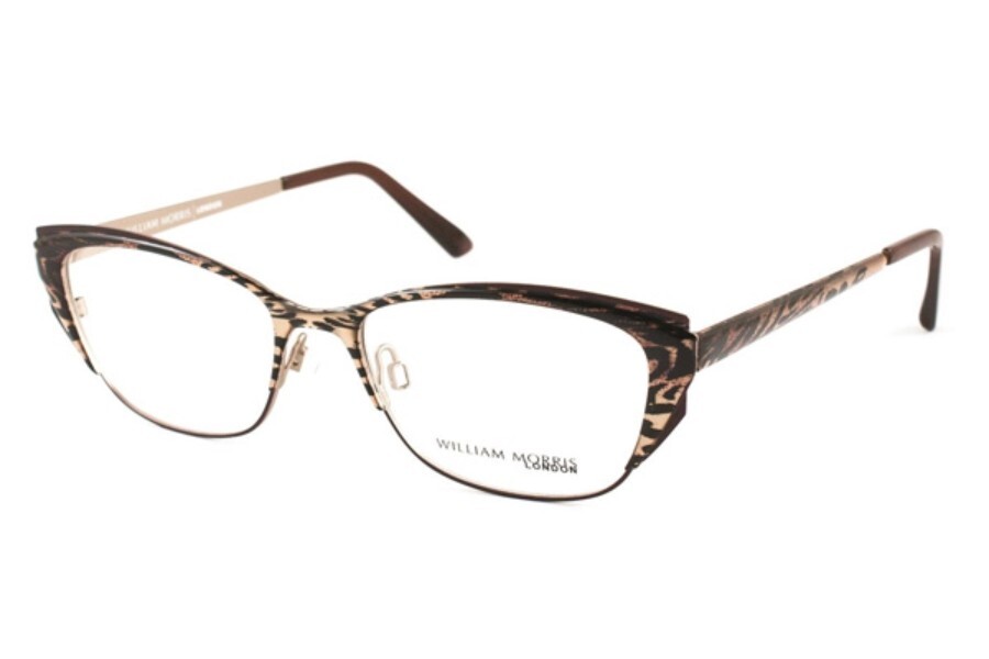 Металлическая оправа для очков William Morris London 4141 C1 с животным принтом 50-17-145