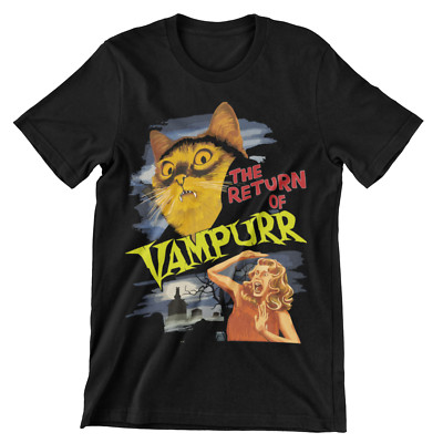 The Return of Vampurr t-Shirt Kult TShirt cat fun T-Shirt Cat Katze