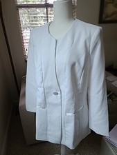 Koret NWT White Long Blazer Jacket 16