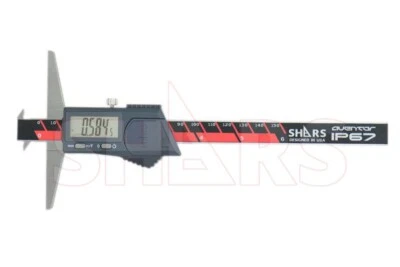 Aventor IP67 6" / 150mm Double Hook Electronic Digital Depth Gage New P]