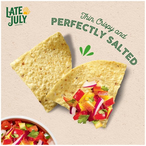 Late July Snacks Thin and Crispy Organic Tortilla Chips with Sea Salt, 10.1 o... - Picture 4 of 9