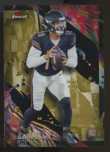 2024 Topps Finest Caleb Williams RC Uncommon Gold /25 #161