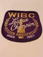 1966 - 1967 WIBC BOWLING LEAGUE CHAMPION GOLDEN ANNIVERSARY LOGO PATCH