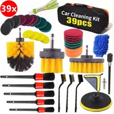 39X Auto Pflege Reinigungsset Mikrofaser Schwamm Felgen Bürste Wasch Pinsel Sets