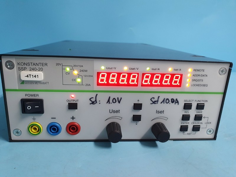 1PC Gossen Metrawatt  SSP 240-20 KONSTANTER Bench Top Power Supply, 240W