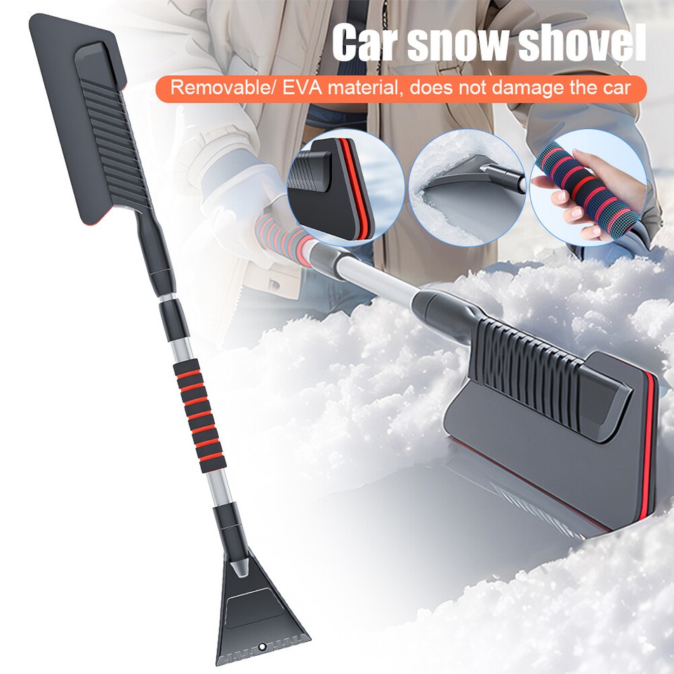 Removable Car Windshield Wiper Snow Brush Extendable EVA Broom Car