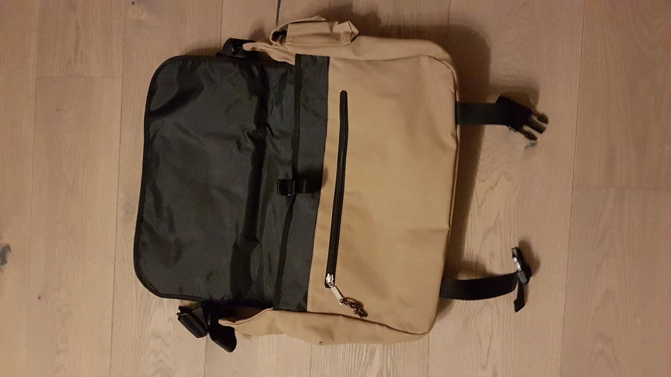 neue Tasche Napapijri beige schwarz 38 x 30 x 10 cm - Bild 3 von 3