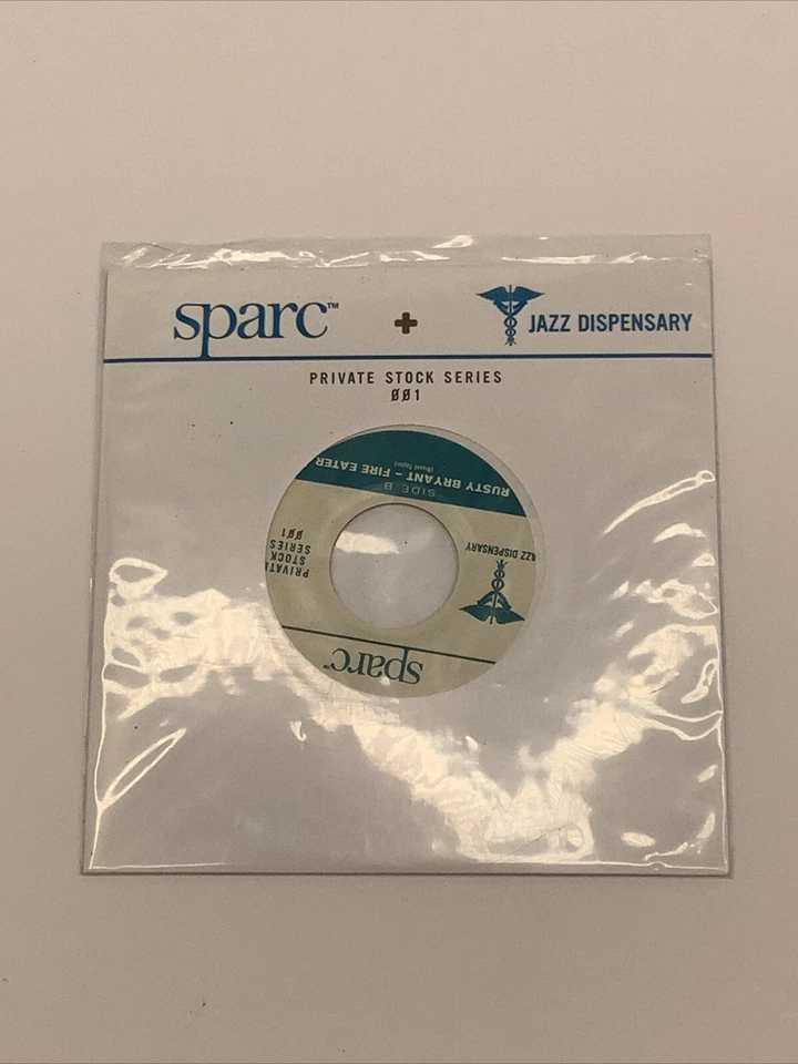 SPARC BOBBY RUSH Mary Janes RUSTY BRYANT Fire Eater Jazz Blue Vinyl 7" 45 Album Foto 2 de 2