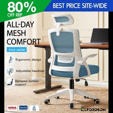 ELFORDSON Mesh Office Chair Ergonomic Adjustable Headrest Swivel Computer Gaming