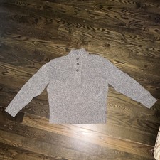 BOSS Hugo Boss Slim Fit Gray Mock Neck Chunky...