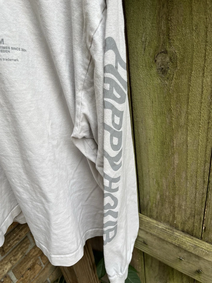 Camiseta manga larga Dr. Denim para hombre color crema Happy Hour talla L Foto 3 de 4