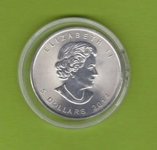 CANADA oncia ARGENTO SILVER 999 PROOF anno 2014 - 5 Dollari MAPLE