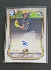 BRAILYN ANTUNEZ 2026 BOWMAN CHROME PROSPECT AUTO #CPA-BA MILWAUKEE BREWERS