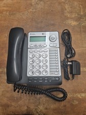 AT T ML17928 2-Line Corded Phone, Black/Silver - USED - NO BOX - Excellent Condi