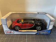 Maisto Bugatti Chiron Sport 1:18 Black & Red Special Edition Die Cast Metal NIB