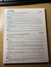 Epson Photo Paper Sheets Glossy 8" x 10" Open Box