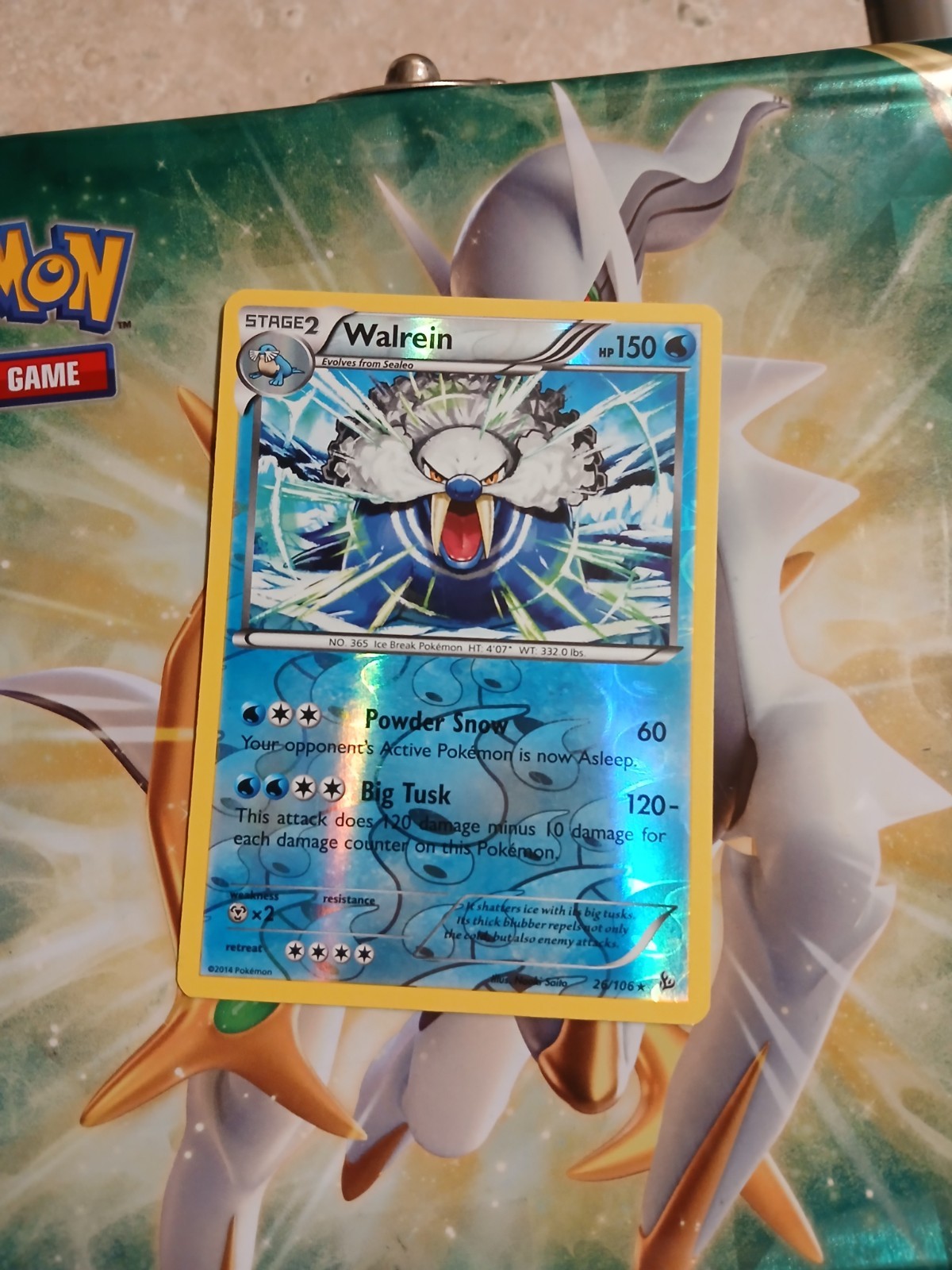 Walrein 26/106 Reverse Holo Rare XY - Flashfire NM