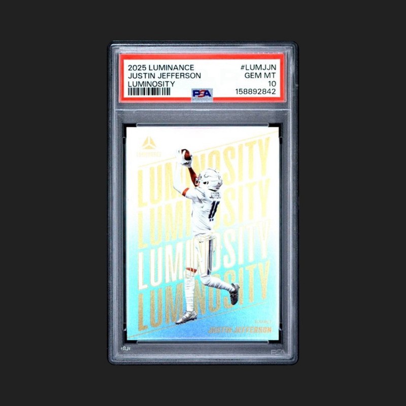 Panini 2025 Luminance Luminosity Justin Jefferson #LUM-JJN PSA 10 Vikings