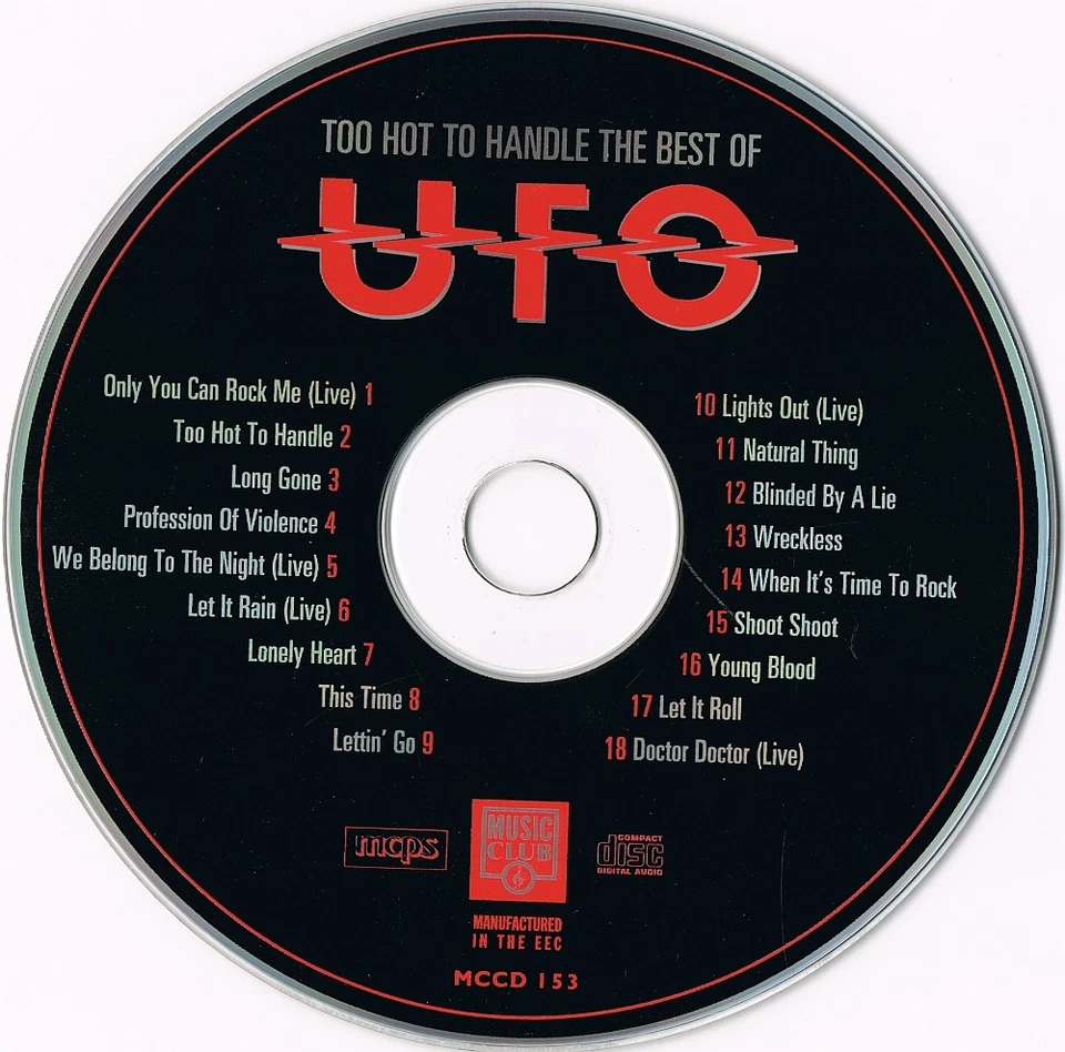 CD Too Hot To Handle • The Best Of UFO (1994) - Bild 3 von 3