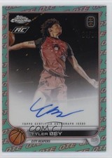 2022-23 Chrome OTE Overtime Elite Aqua & Red Refractor /99 Tyler Bey Auto 0co5