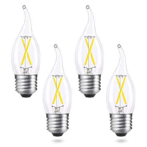 Dimmable E26 LED Light Bulb 25W Equivalent, Daylight White 5000K, Chandelier ... - Picture 1 of 9