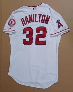JOSH HAMILTON #32 Majestic Authentic ANGELS Nike WHITE HOME JERSEY Sz 48 Vintage