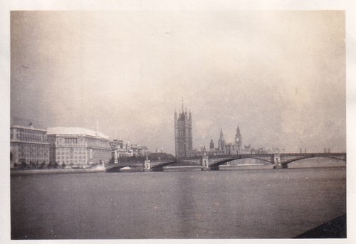 Original Pre-WWII Photo BRITISH PARLIAMENT & BIG BEN 1935 JUBILEE LONDON 679