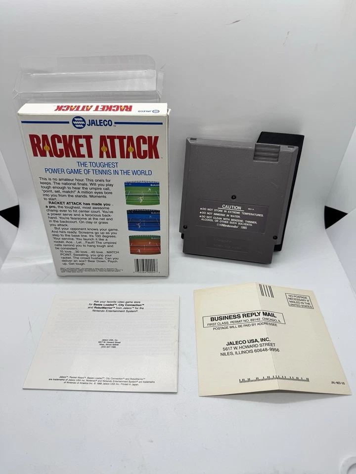 Racket Attack - NES Nintendo - Complete CIB + Reg Card Nice! - Image 2 of 4