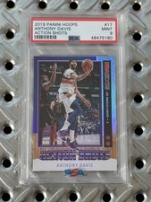 2019-20 Hoops #17 Anthony Davis Action Shots PSA 9