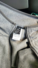 The North Face Glacier Full Zip Fleece Jacket Men s M Gray Pockets Collar