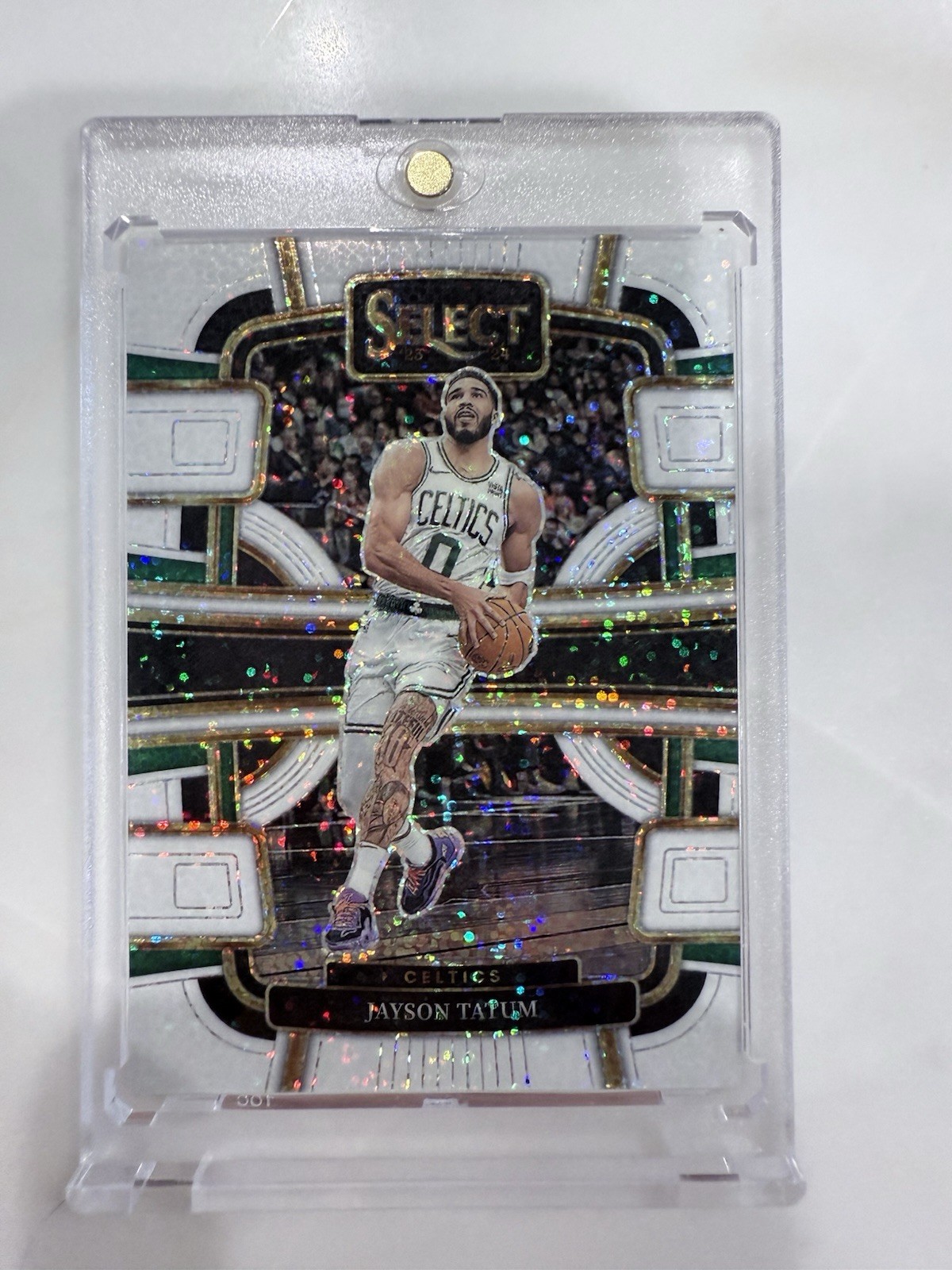 2023-24 Panini Select - Concourse Jayson Tatum #45 White Sparkle Prizm