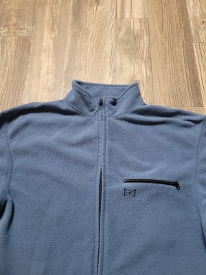 Vintage Burton AK Fleece Full Zip Jacket Men's Blue Snowboard