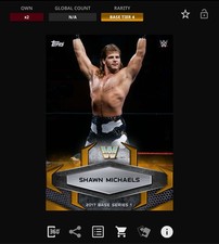 VIDEOGAME Topps WWE Slam 17 - BASE SERIES Orange - SHAWN MICHAELS