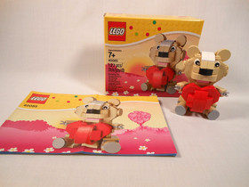 LEGO Holiday Valentine Teddy Bear 40085 Complete w/Box & Instructions