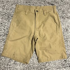 Carhartt Shorts Adult 28 Brown Coyote Relaxed Fit Workwear Outdoor Casual Mens