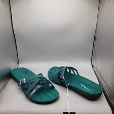 Vionic Selena Rhodes Slide Sandals Women's 9M Teal A171