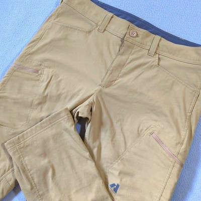 Eddie Bauer First Ascent Pants Mens 38x32 Tan Fleece Lined Guide Pro Hiking