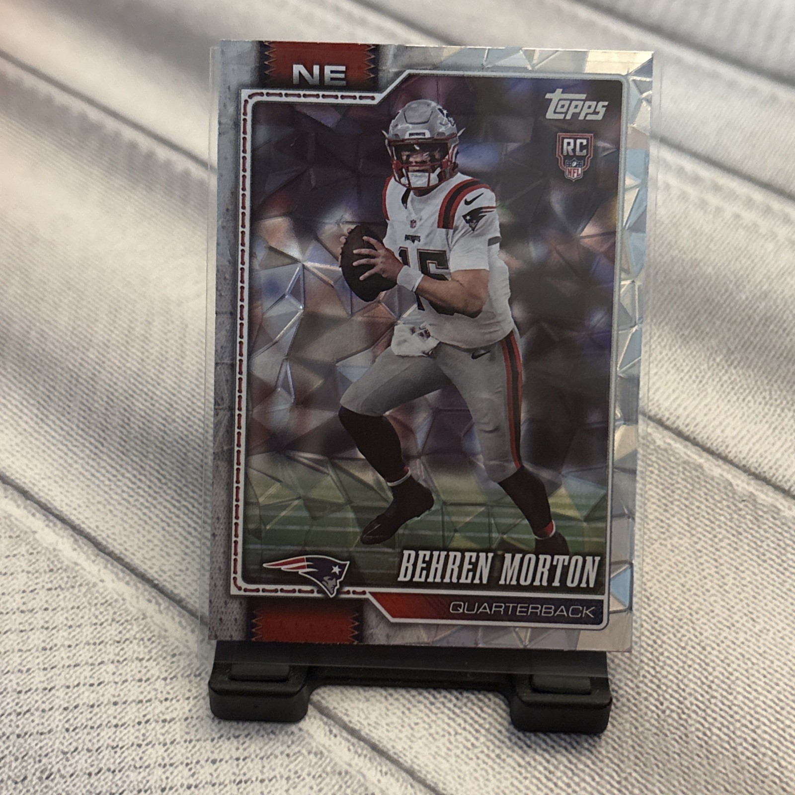 2026 Topps Flagship Behren Morton Rookie Silver Diamante Foil #351 Patriots