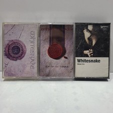 Whitesnake Cassette Tape Lot of 3 Self Titled Slip of the Tongue Slip it In