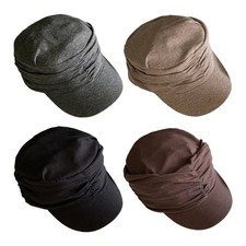 Everyday Ruched Cap with Side Pleats, 56-58 cm Size, and Casual Wear Use