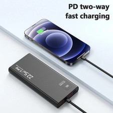 Portable Power Bank LCD LED 2 USB Battery Charger For Mobile Phone