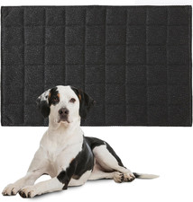 Chew Proof Dog Crate Bed Mat, 17"X23" Indestructible Kennel Pad for Aggressive C