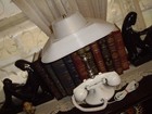 VINTAGE "JA" JUNIOR ACHIEVEMENT SCHOOL PROJECT NASHVILLE TN. PHONE LAMP W/ SHADE — photo 1