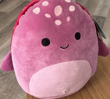 "Malvaviscos grandes 13"" Tudor la tortuga marina juguete de peluche nuevo con etiquetas"