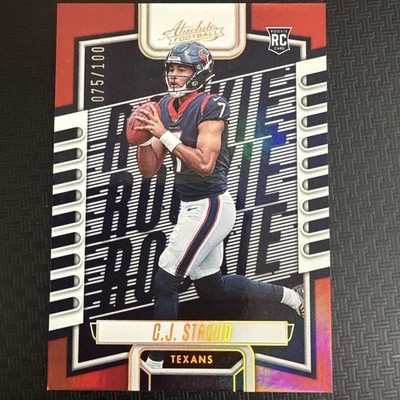 C.J. STROUD 2023 PANINI ABSOLUTE ROOKIE SPECTRUM RED RC /100 TEXANS