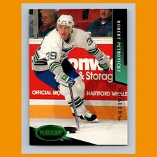 Robert Petrovicky #89 1993-94 Parkhurst Emerald Ice Hartford Whalers Hockey Card