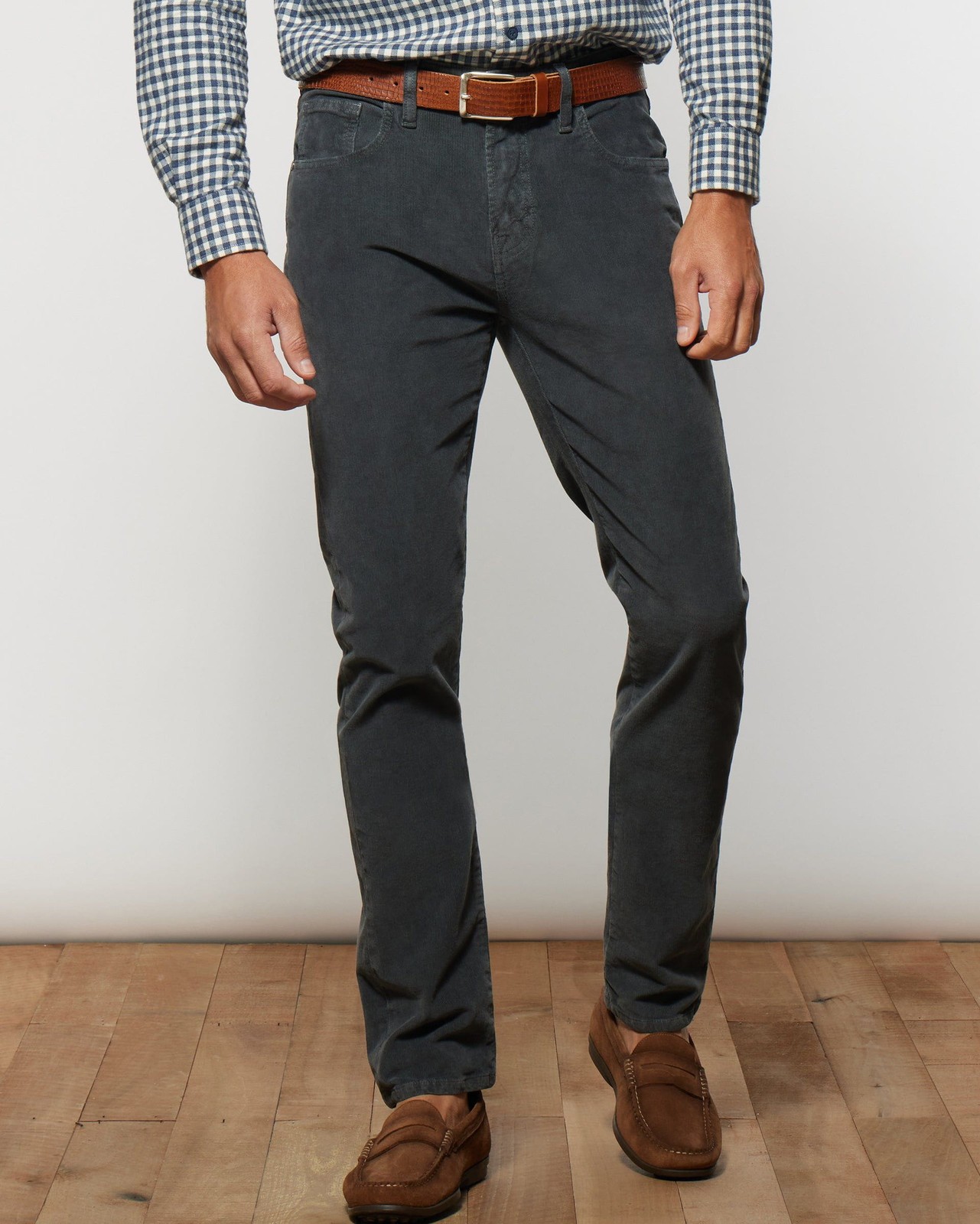 Johnnie-O Cardif Gray Corduroy Pants 32W x 34L