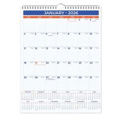 2026 Wall Calendar - January 2026 - December 2026, 12 Monthly Hanging Calenda...