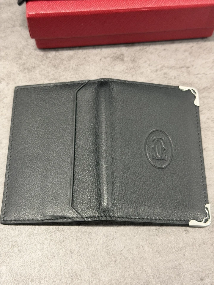 Cartier Must de Cartier Black Leather Card Holder – Made in Italy NIB 2025 - Image 4 of 4